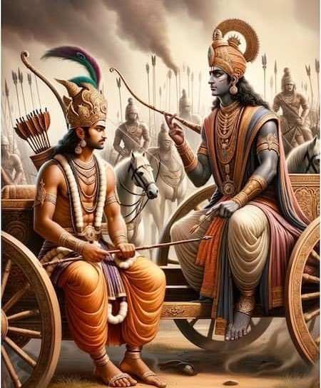SHREE KRISHNA AND ARJUN