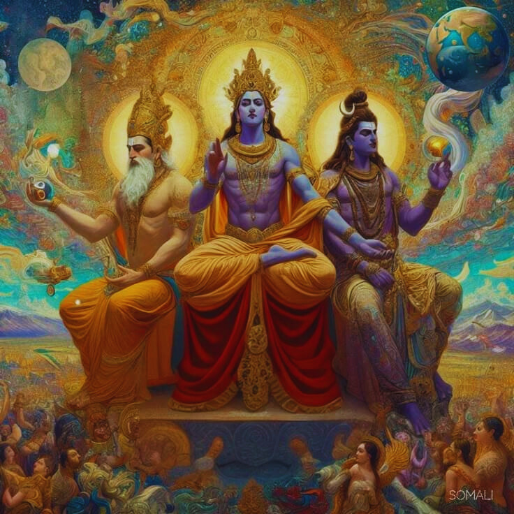 BRAHMA,VISHNU,MAHESH